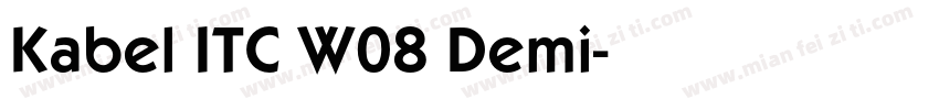 Kabel ITC W08 Demi字体转换